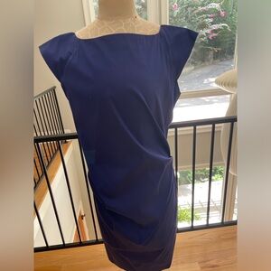 Diane Von Furstenberg Sleeveless Dress with Ruching - Fits Size 10, 12, 14